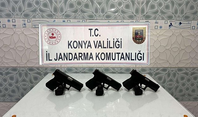 Konya'da silah kaçakçılarına operasyon: 4 gözaltı