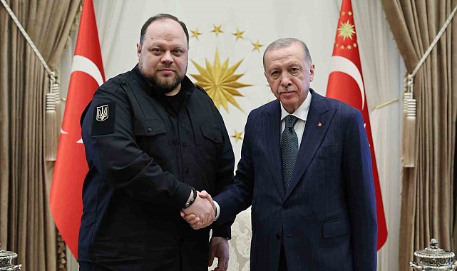 Cumhurbaşkanı Recep Tayyip Erdoğan, Ukrayna Meclis Başkanı Ruslan Stefanchuk'u kabul etti.