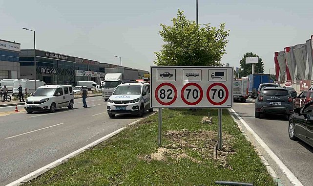 Takla atarak karşı şeride geçti: O anlar kamerada