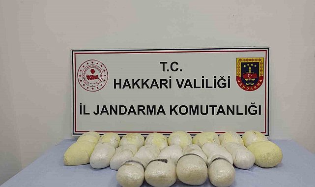 Hakkari'de 23 kilo uyuşturucu ele geçirildi