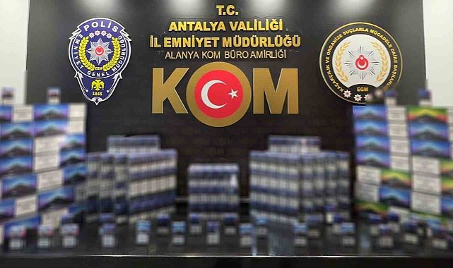 Antalya'da kaçakçılık operasyonu