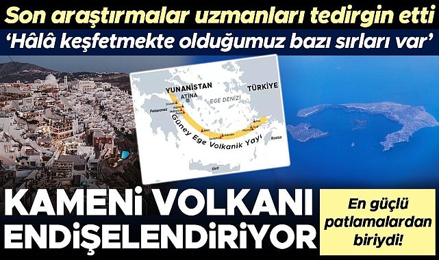 Son araştırmalar uzmanları tedirgin etti: Santorini’deki ‘Kameni Volkanı’ endişelendiriyor! ‘En güçlü patlamalardan biriydi, hâlâ keşfetmekte olduğumuz bazı...