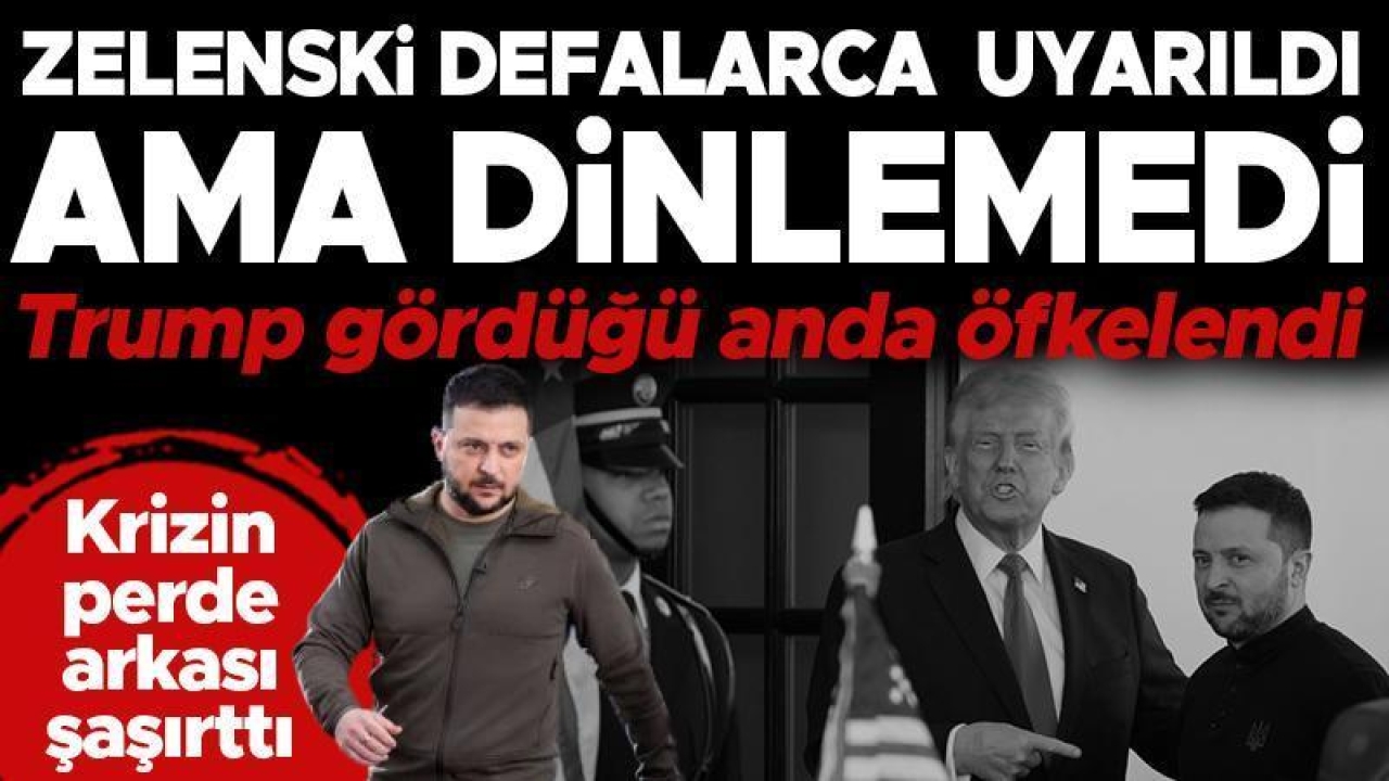 Defalarca kez uyarıldı ama dinlemedi! Trump'ı çileden çıkaran şey Zelenski'nin kıyafeti mi?